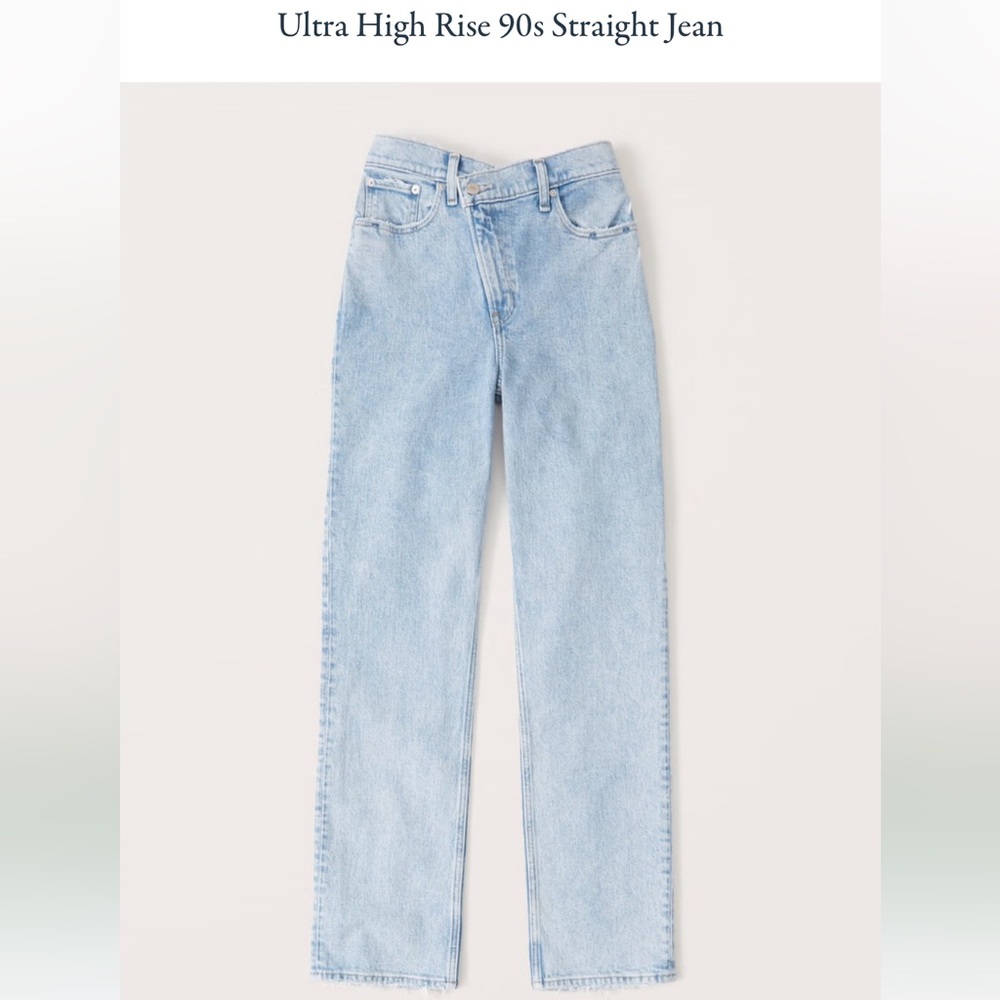 Abercrombie & Fitch Ultra High Rise 90s Straight Jean